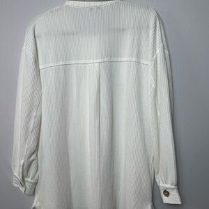White Birch Women's Casual White Button Down Sweater